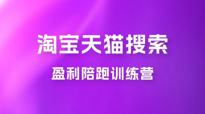 2023 無山·淘宝天猫搜索持续盈利陪跑训练营，独家玩法，快速盈利