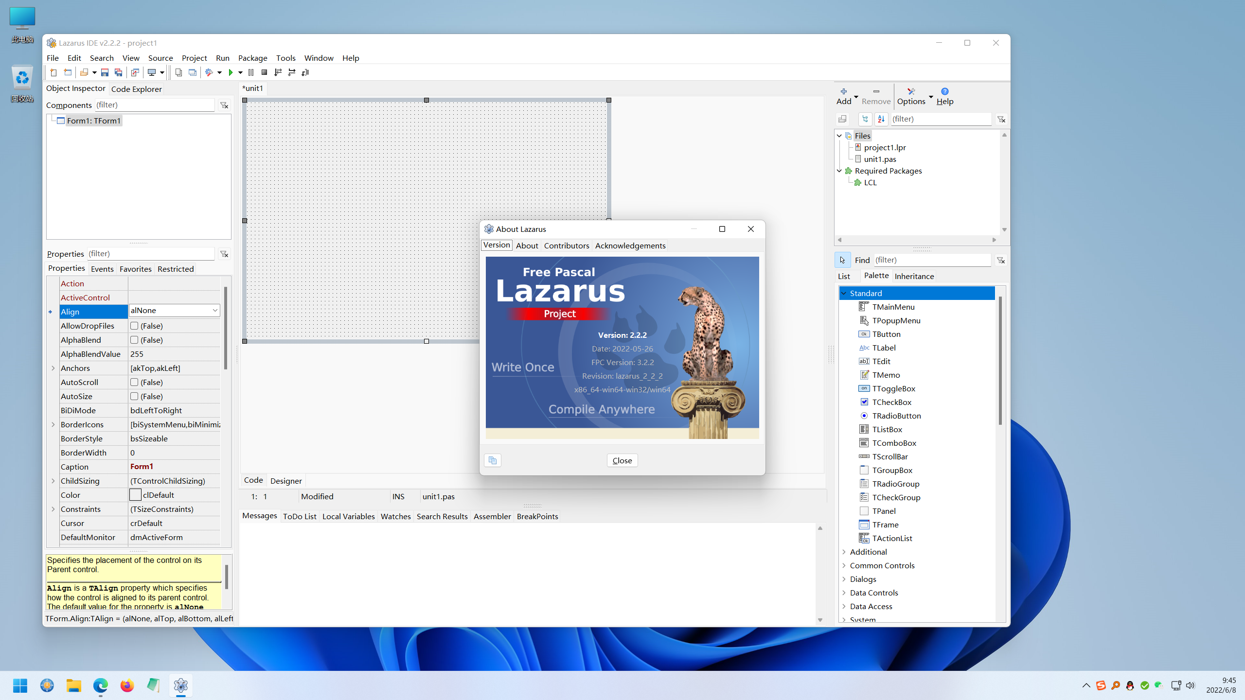 免费开源的集成开发环境 Lazarus IDE v4.2