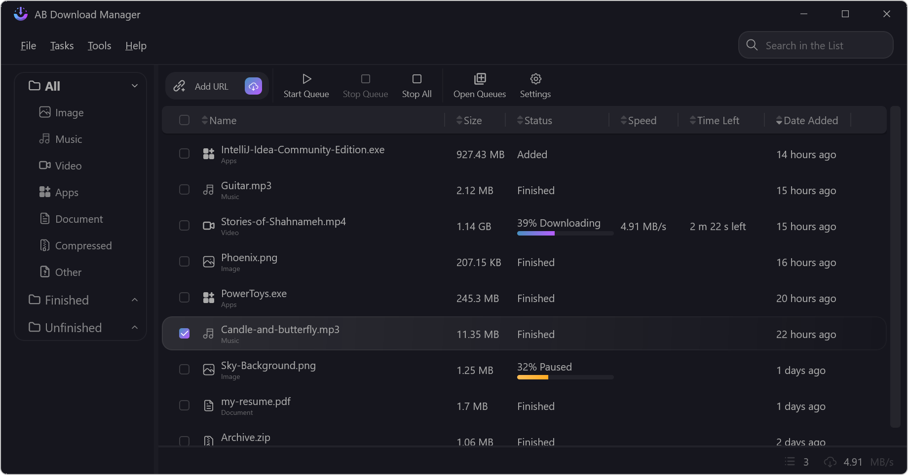 多线程下载工具 AB Download Manager