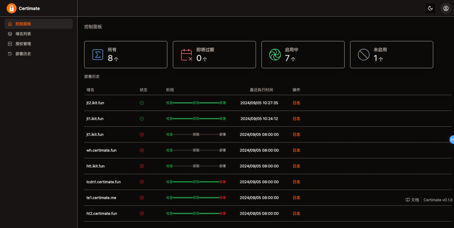 SSL证书管理系统工具网站源码，实现自动申请、部署SSL证书并自动续期。