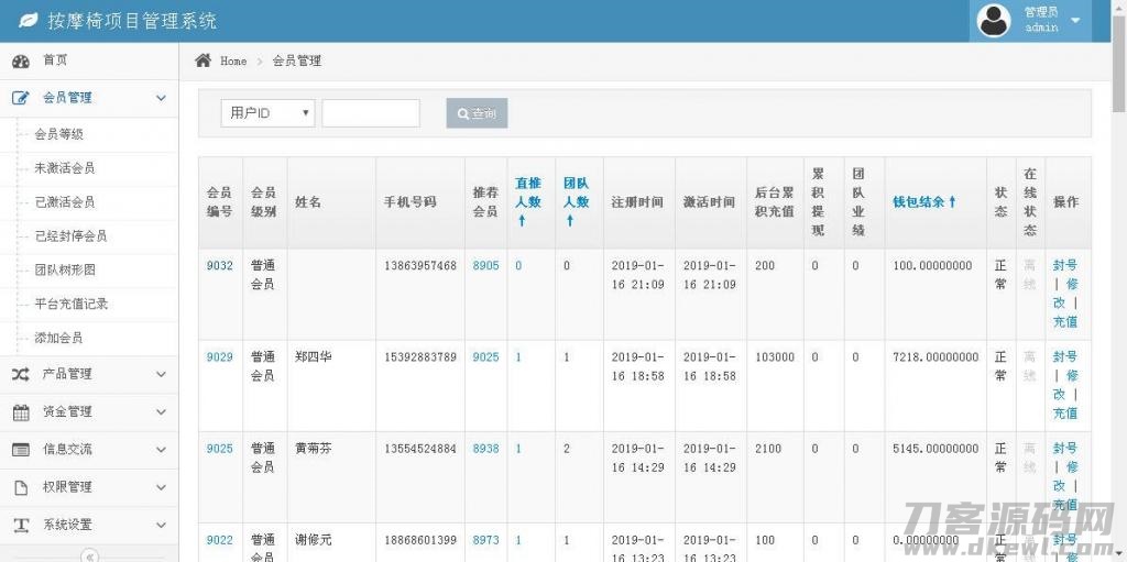 共享按摩椅理财系统|金融投资理财系统