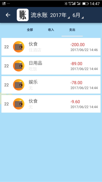 简易家庭记账本1